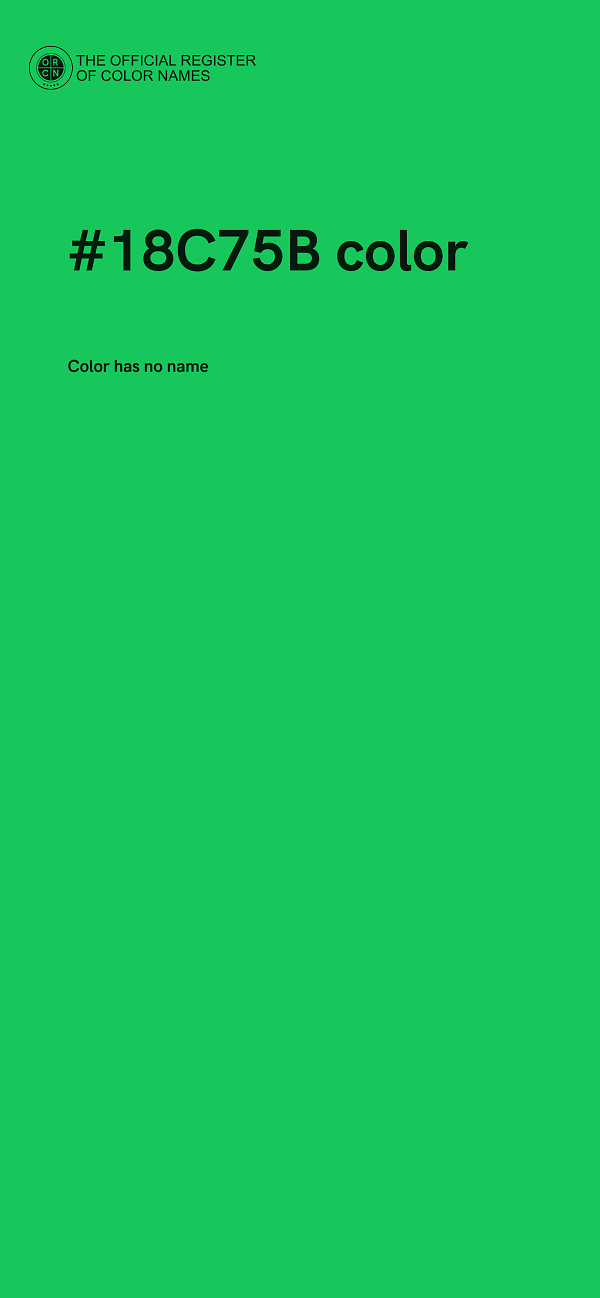 #18C75B color image