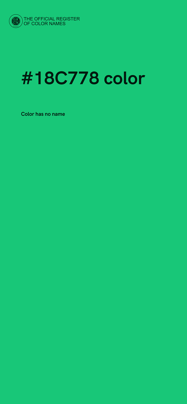 #18C778 color image