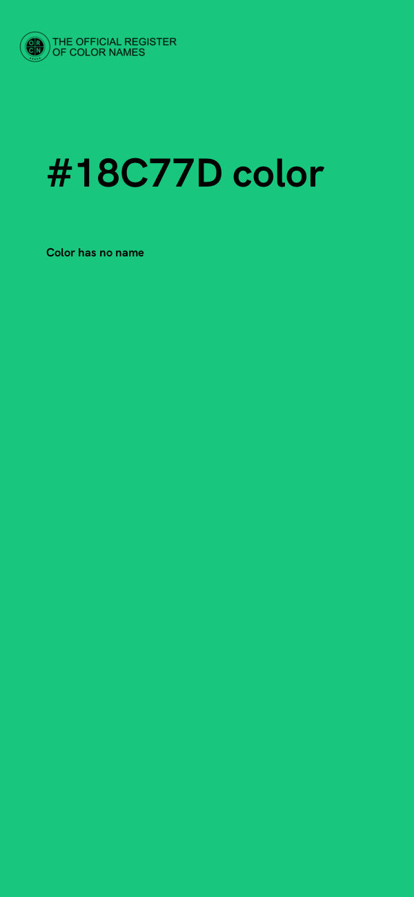#18C77D color image