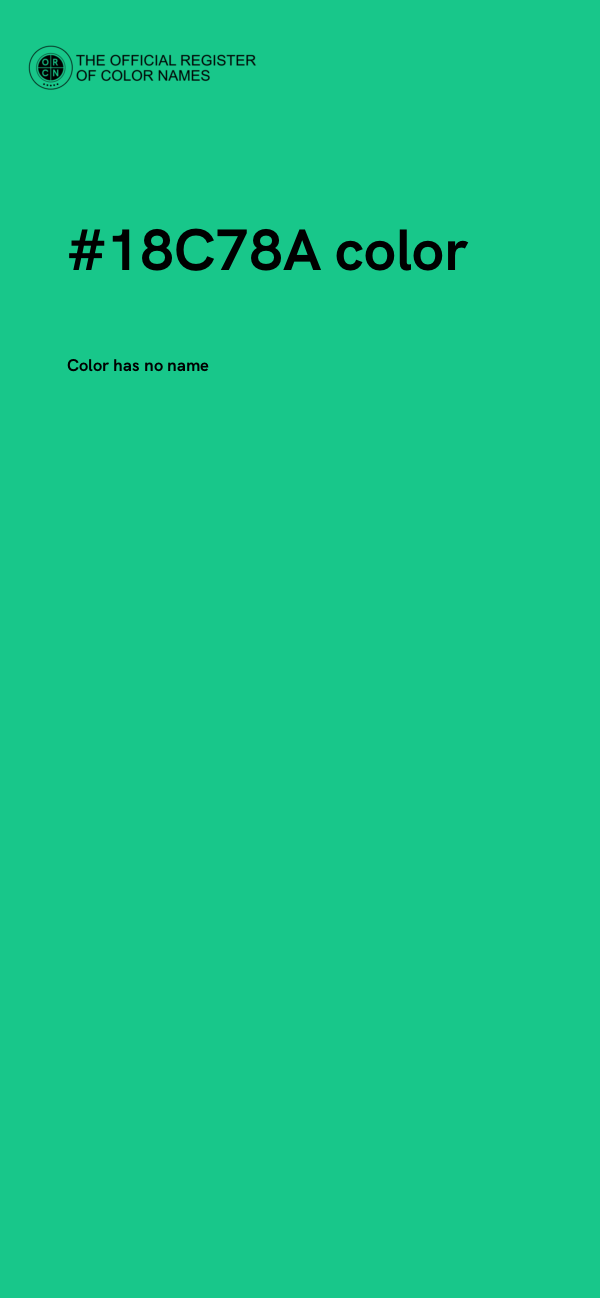#18C78A color image
