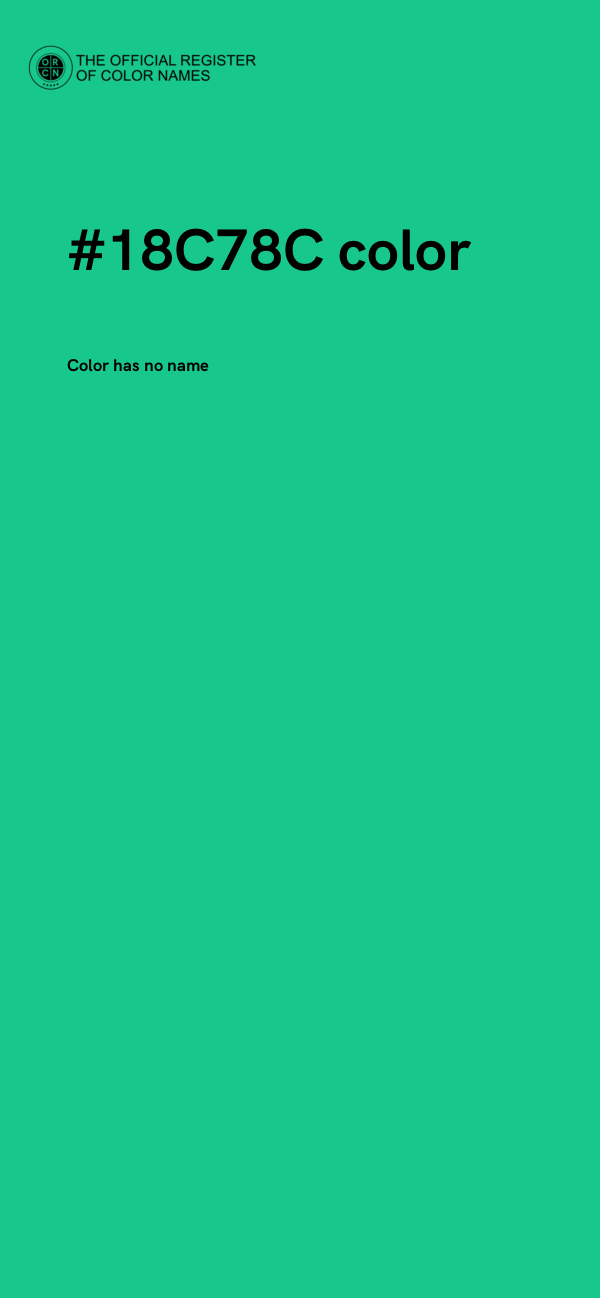 #18C78C color image