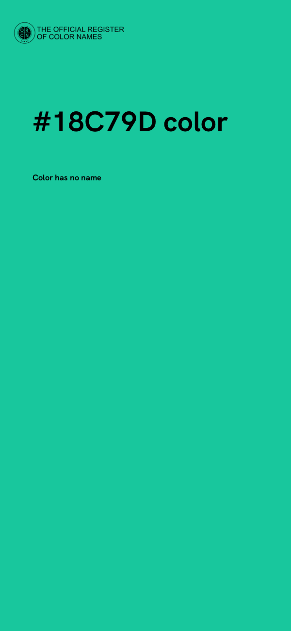 #18C79D color image