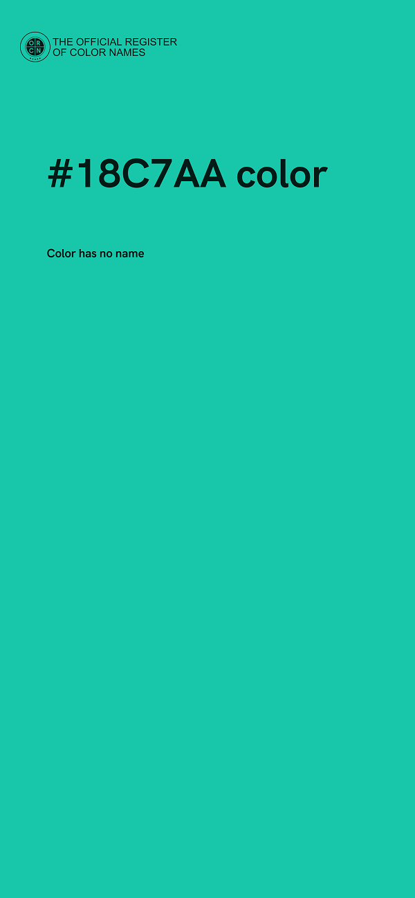 #18C7AA color image