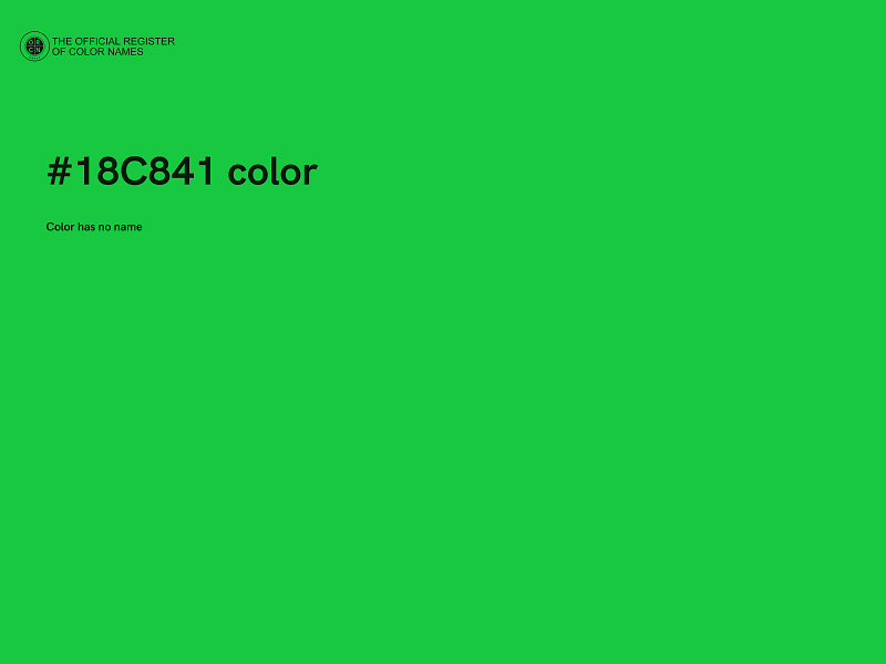 #18C841 color image