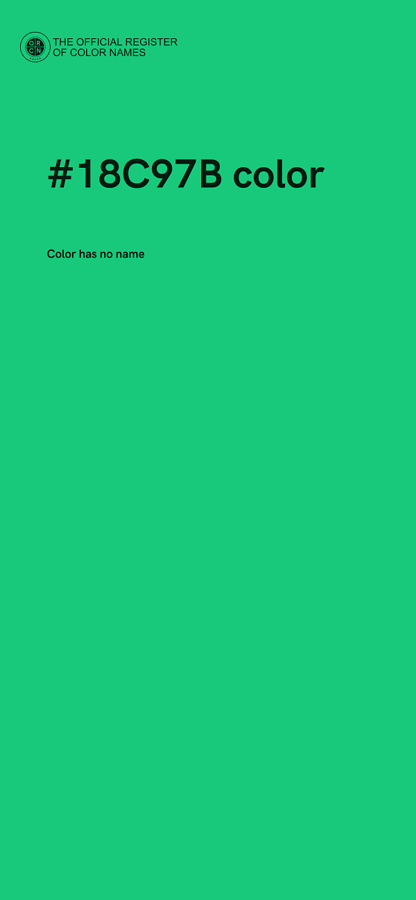 #18C97B color image