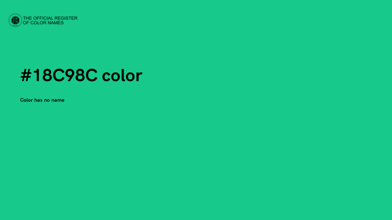 #18C98C color image