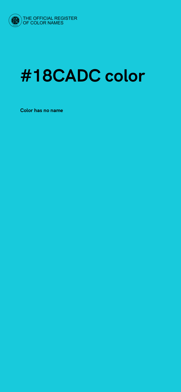 #18CADC color image