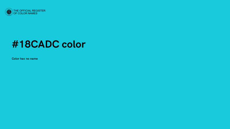 #18CADC color image