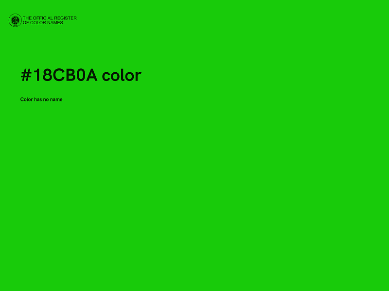 #18CB0A color image