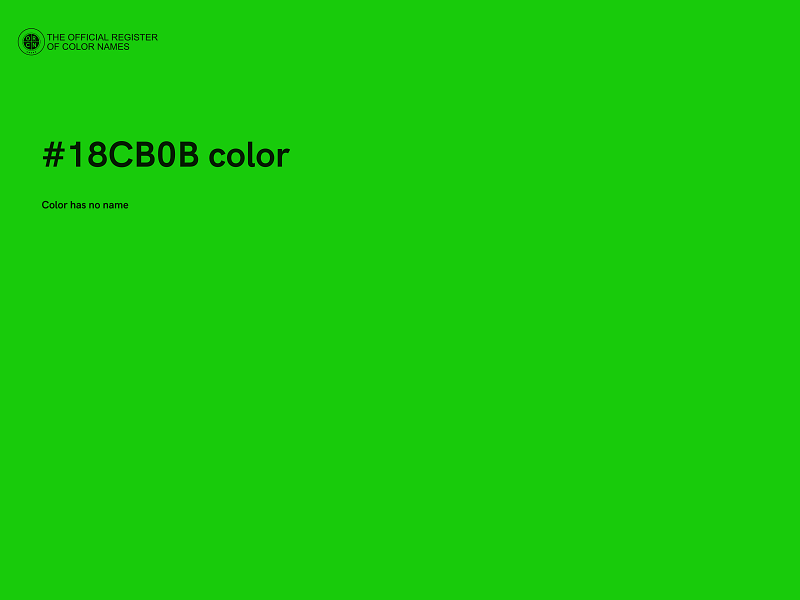 #18CB0B color image