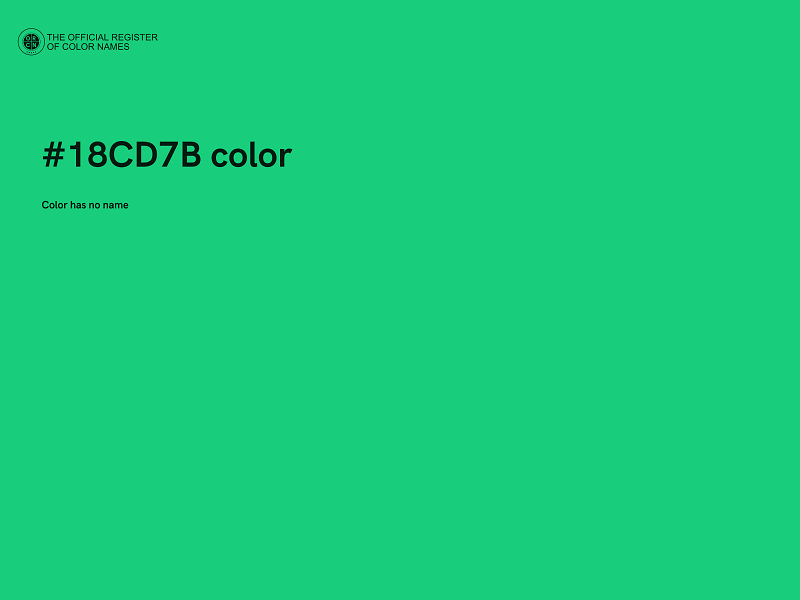 #18CD7B color image