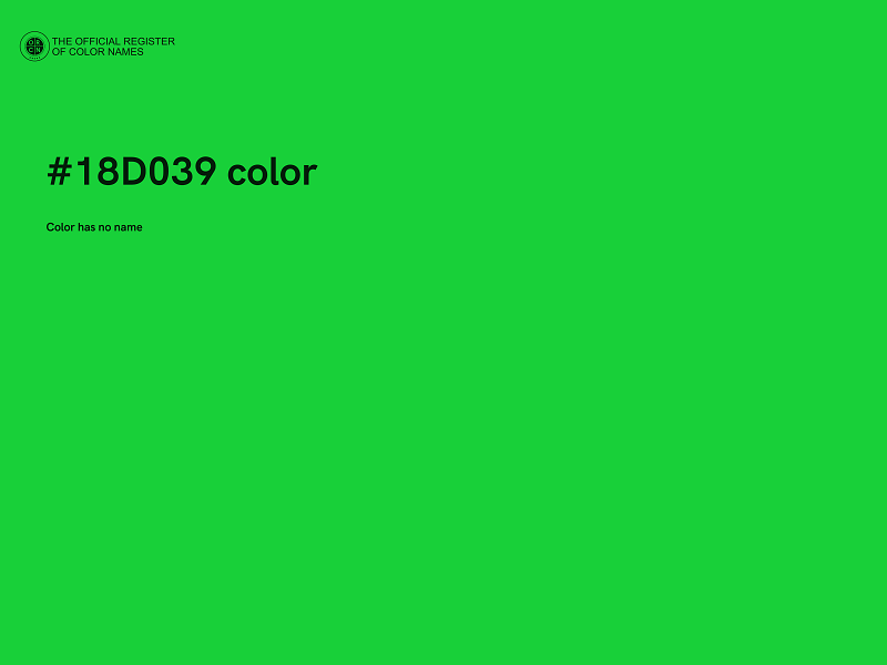 #18D039 color image