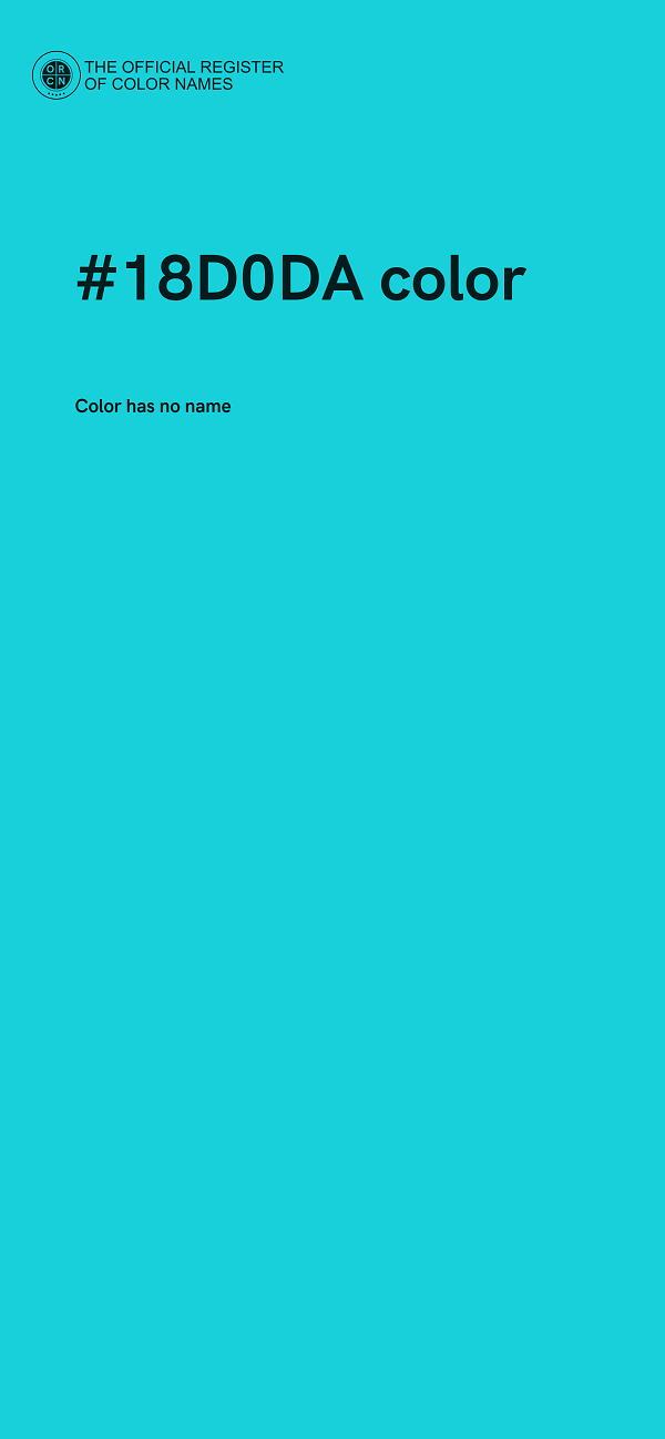 #18D0DA color image