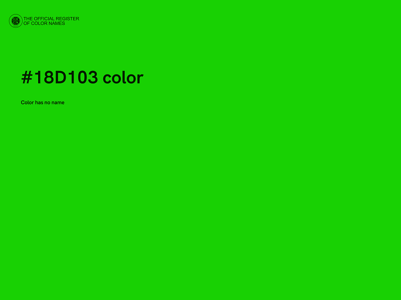 #18D103 color image