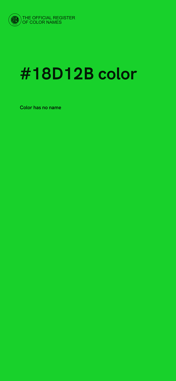 #18D12B color image