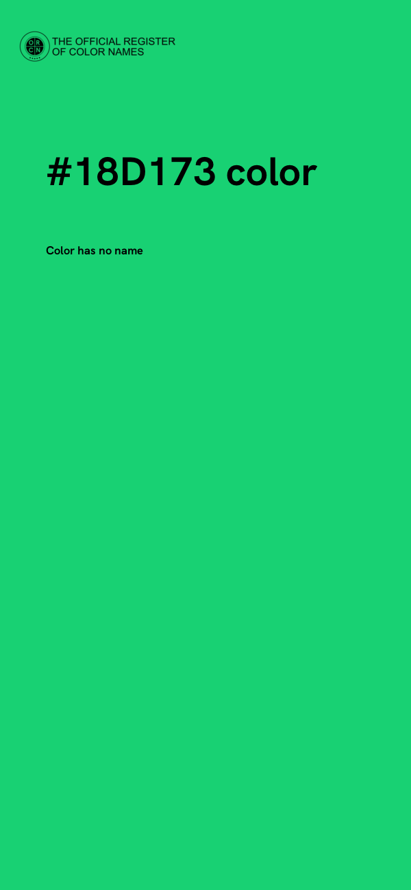 #18D173 color image