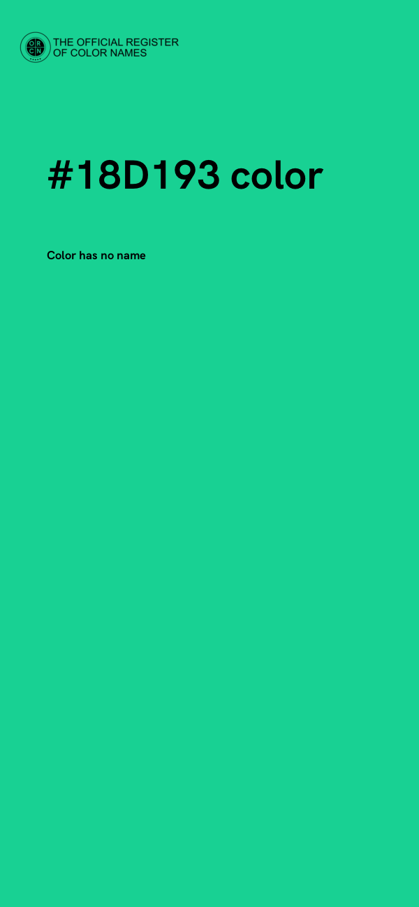 #18D193 color image