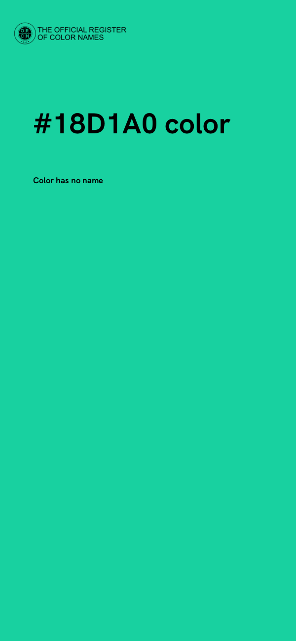 #18D1A0 color image