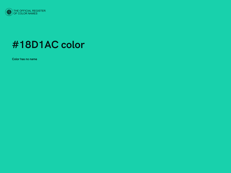 #18D1AC color image