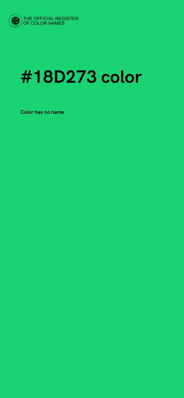 #18D273 color image