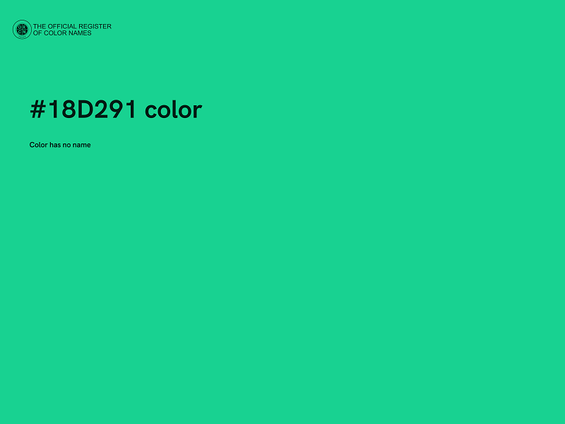 #18D291 color image