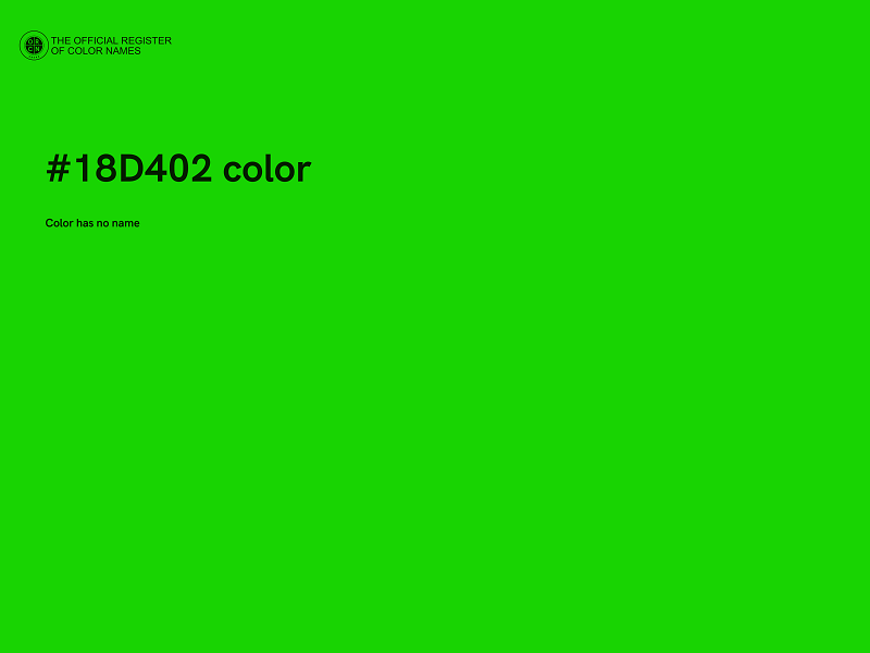 #18D402 color image