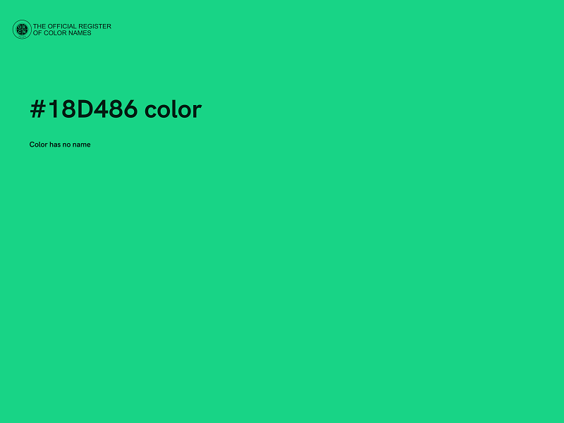 #18D486 color image