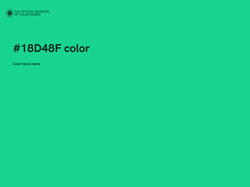 #18D48F color image