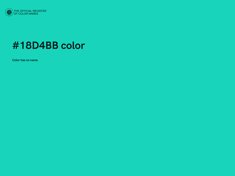 #18D4BB color image