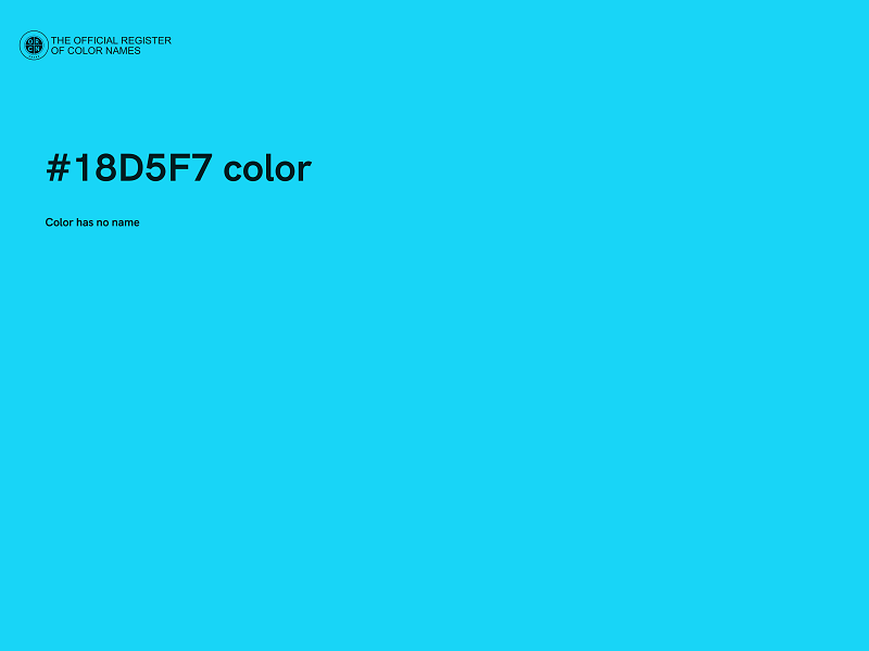 #18D5F7 color image