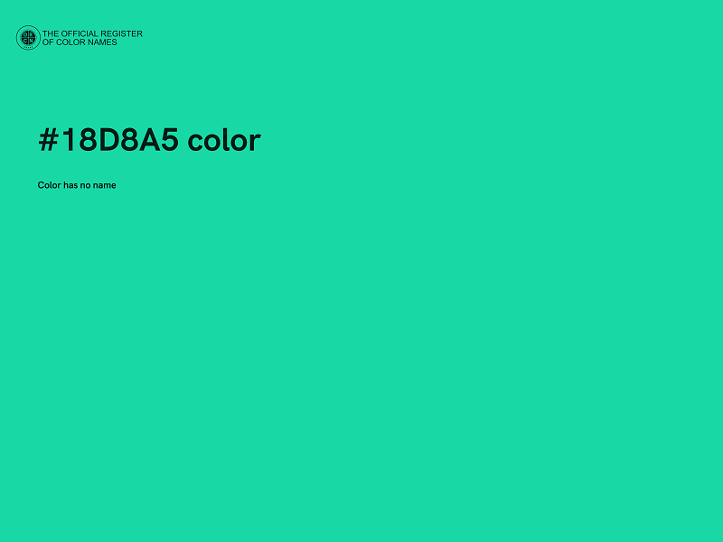 #18D8A5 color image