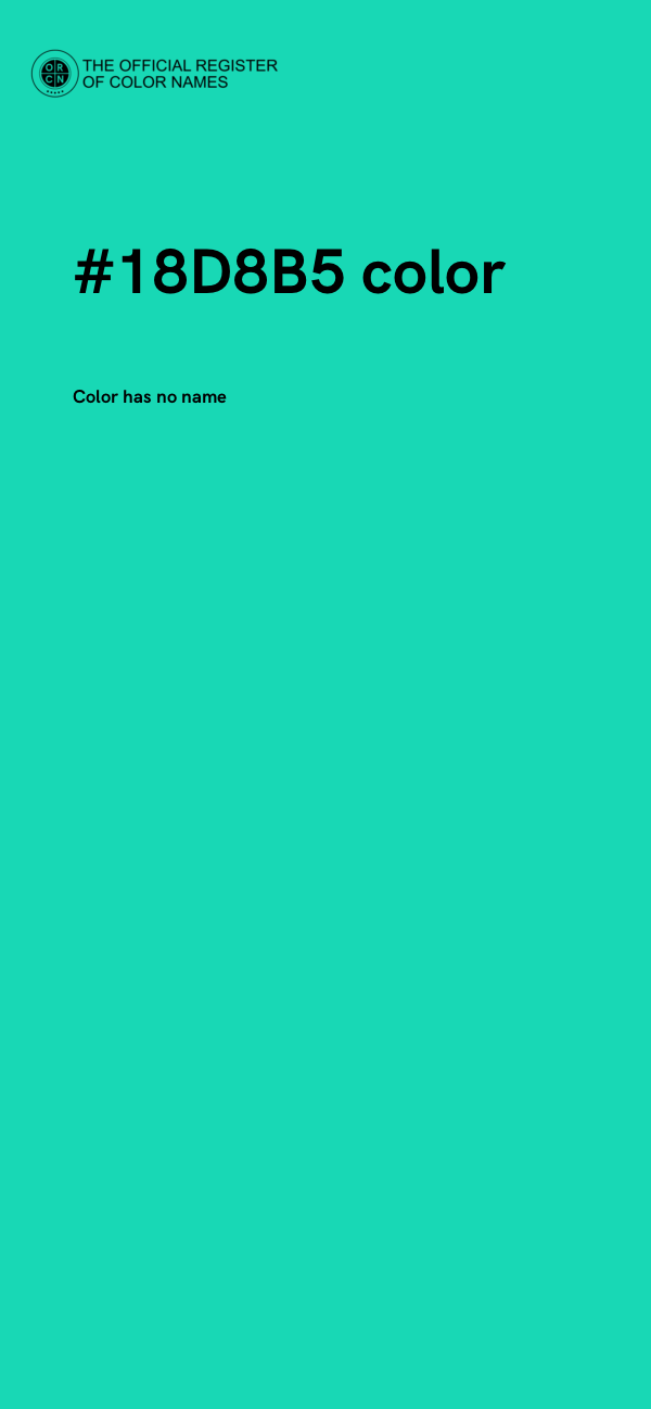 #18D8B5 color image