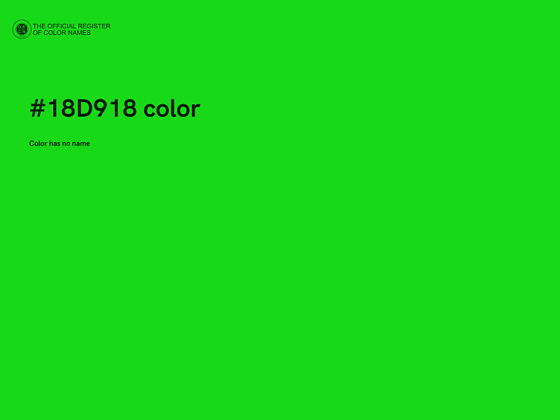 #18D918 color image