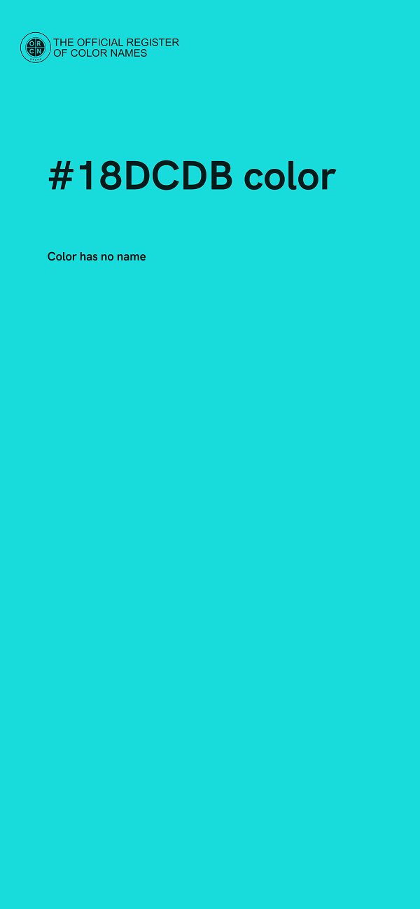 #18DCDB color image