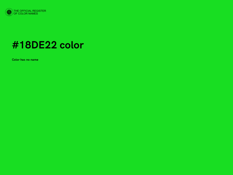 #18DE22 color image