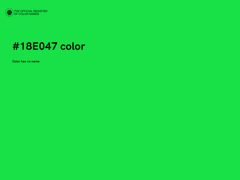 #18E047 color image