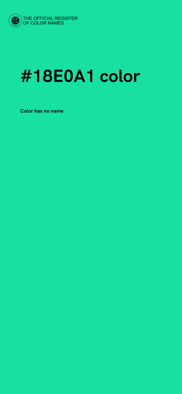#18E0A1 color image