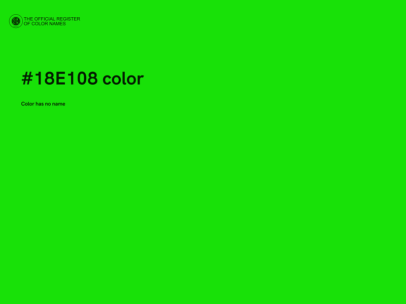 #18E108 color image