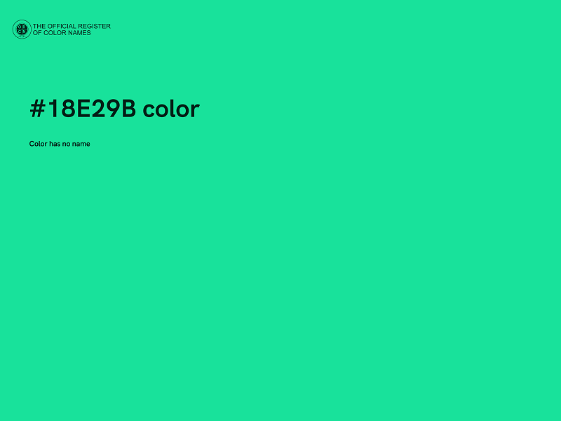 #18E29B color image