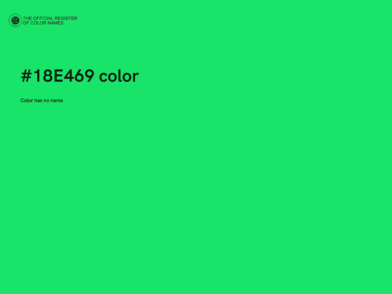 #18E469 color image