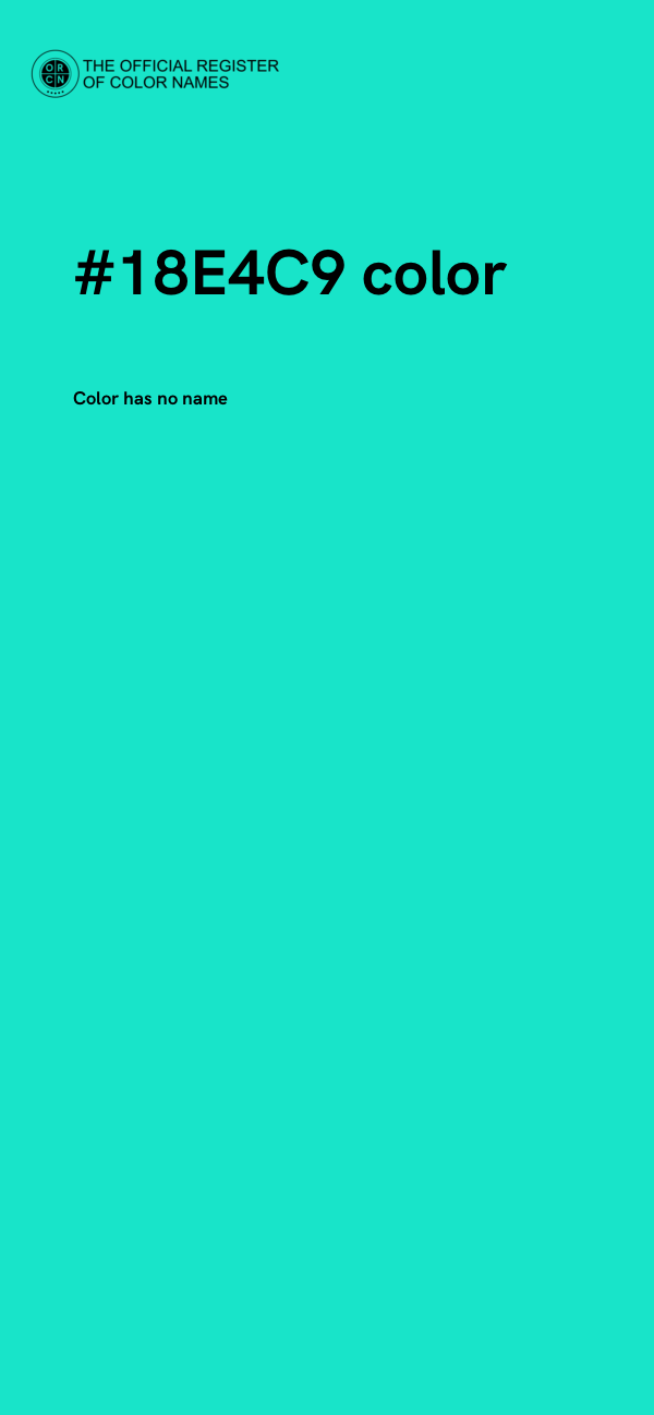 #18E4C9 color image