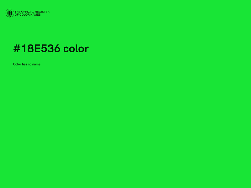 #18E536 color image