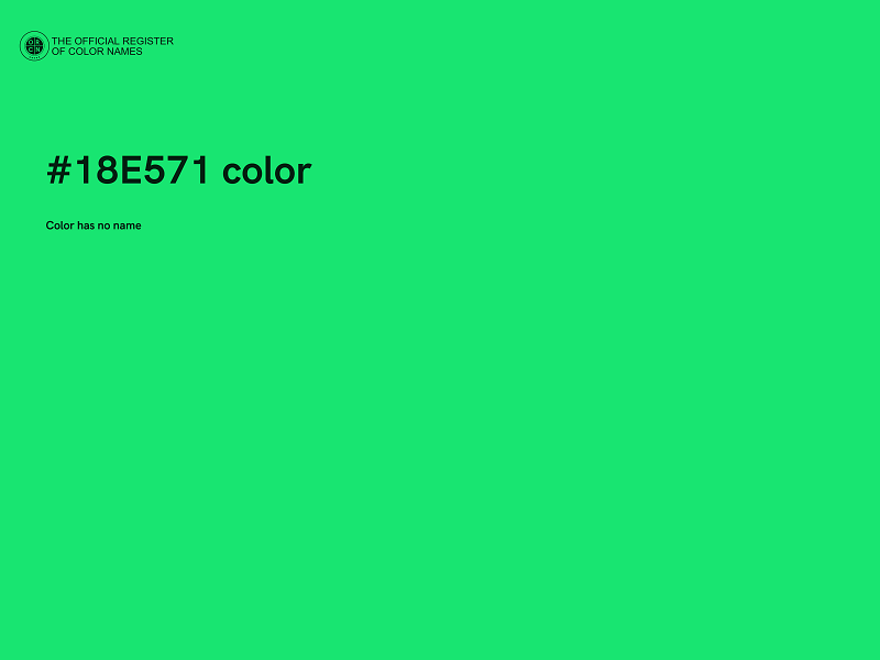 #18E571 color image