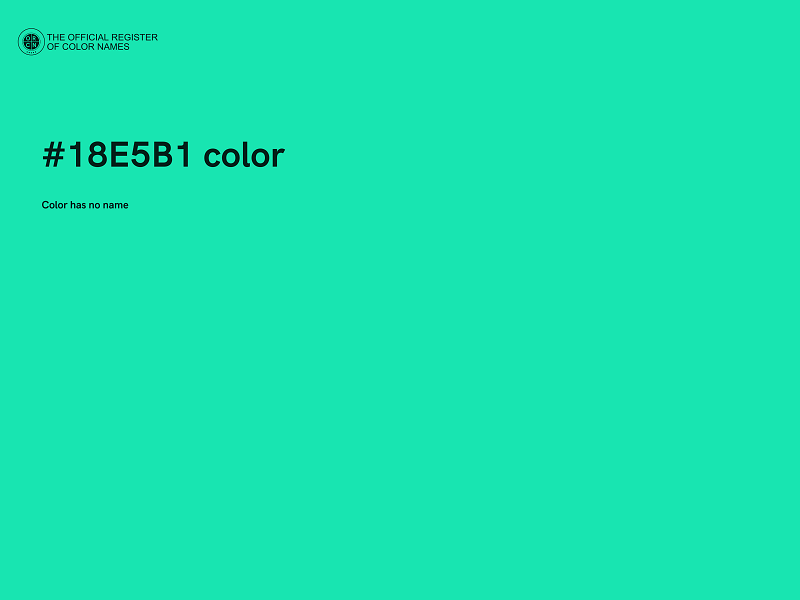 #18E5B1 color image