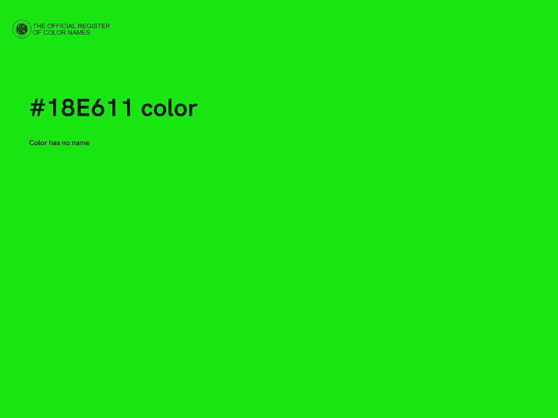 #18E611 color image