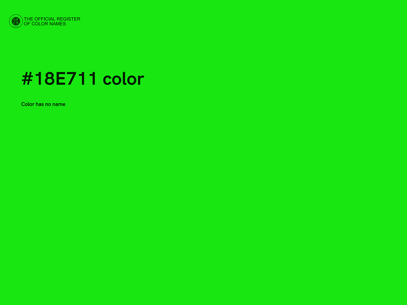 #18E711 color image