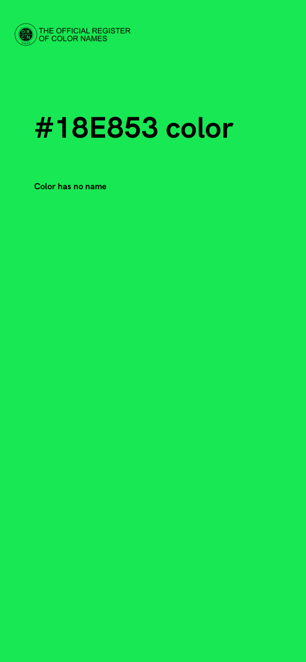 #18E853 color image
