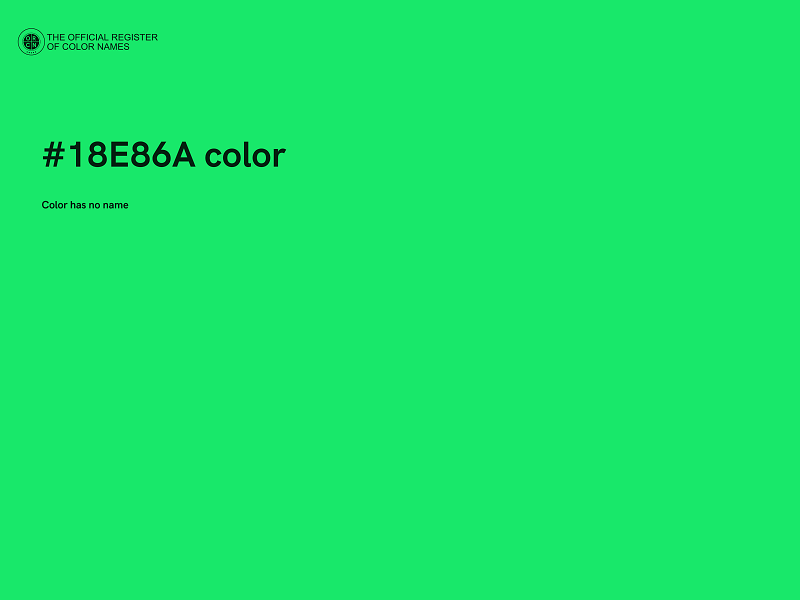 #18E86A color image