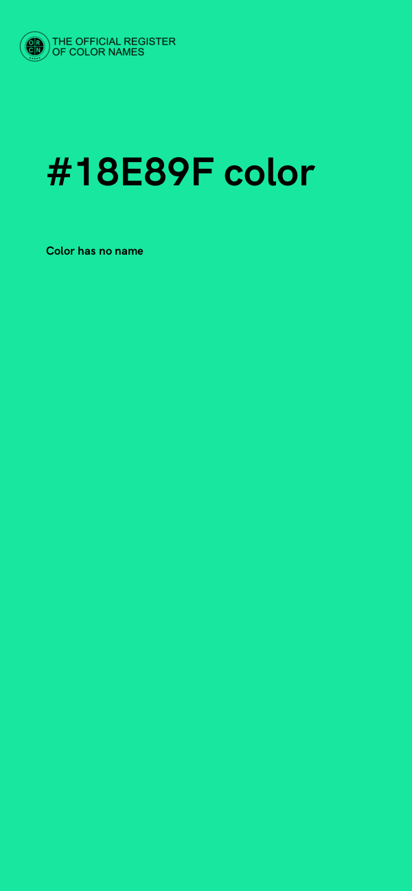 #18E89F color image