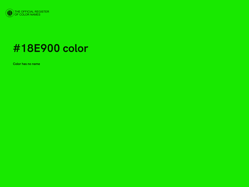 #18E900 color image